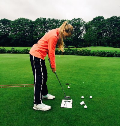 Noa Van Beek Putting Training Womens Golf