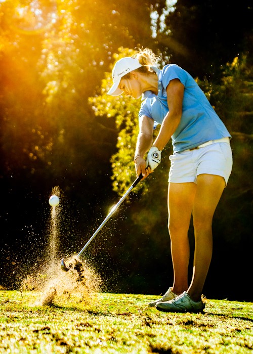 Amy Walsh iron shot Womens Golf
