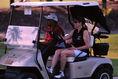 Coach Tye Thompson and Sandy Aument womens golf