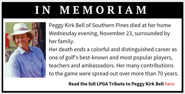 In Memoriam Peggy Kirk Bell