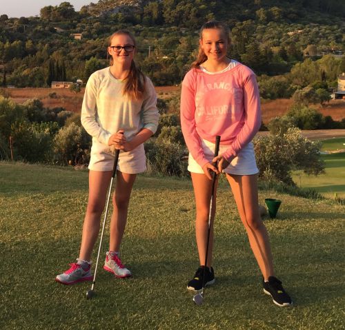Eve and Hope Neild - womens golf newsletter