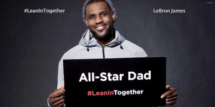Lebron getting behind the Lean In campaign