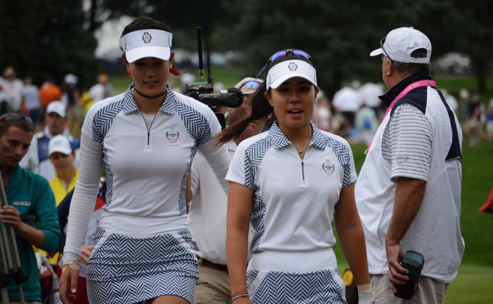 Best friends and partners at the Solheim Cup, Michelle Wie and Danielle Kang