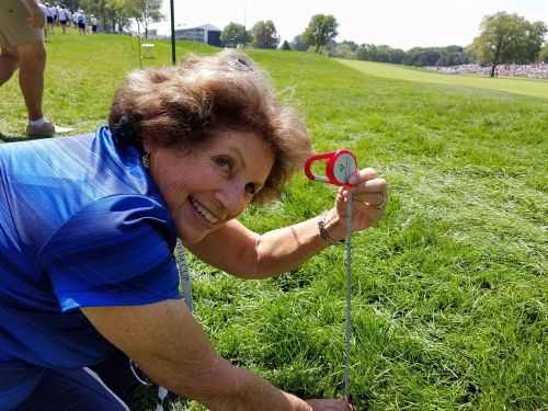 Nancy Berkley length of the rough at the Solheim Cup