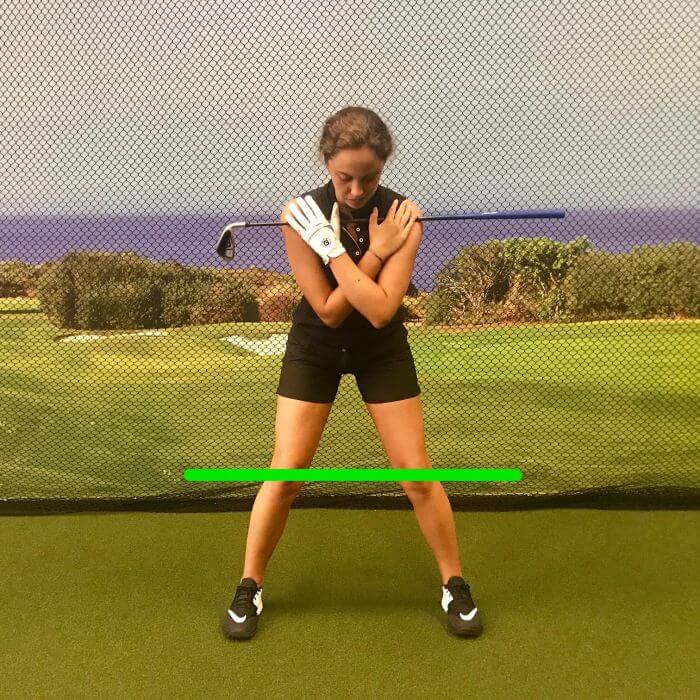 What Should the Lead Knee do During the Backswing 1 womens golf