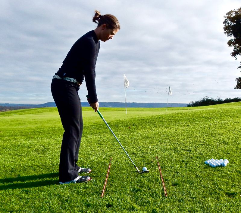 Lizzy Freemantle pre-shot routine womens golf