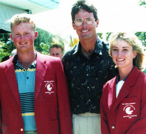 Marcus Cain Ian Baker-Finch Karrie Web 1991 Greg Norman Junior Masters - womens golf