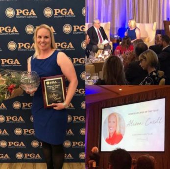 In December 2017 Alison Curdt was awarded the SCPGA Women's Player of the Year.