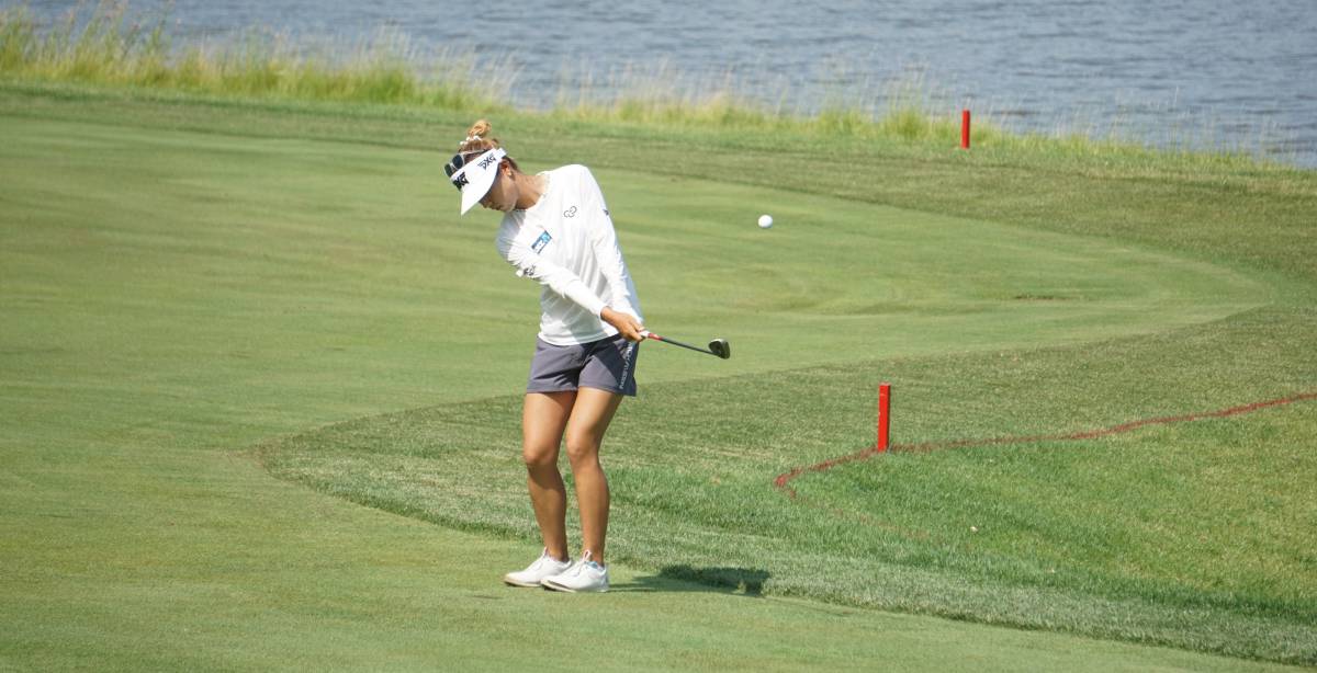 Lydia Ko with a short pitch at the KPMG Women's PGA Championship | Photo Ben Harpring