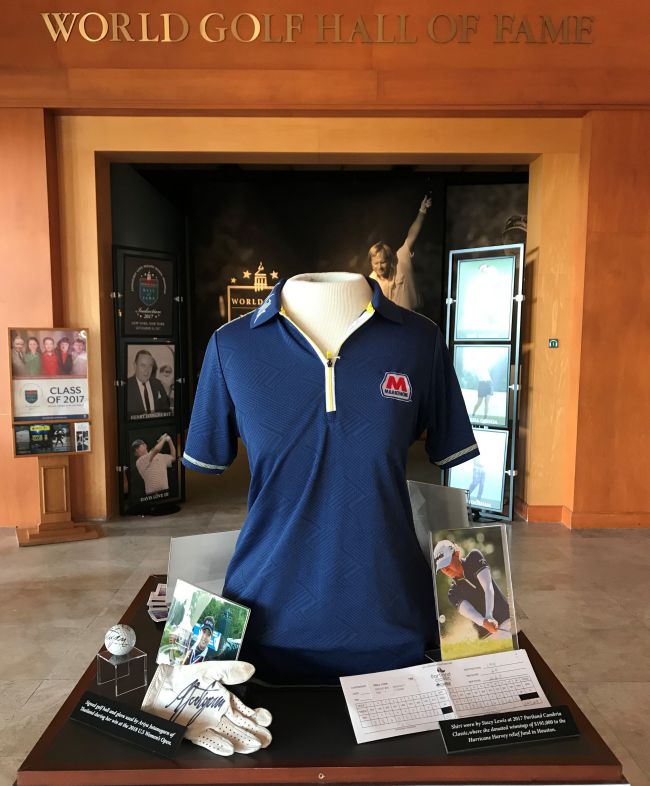 Stacy Lewis display Cambia Portland Classic Womens Golf World Golf Hall of Fame