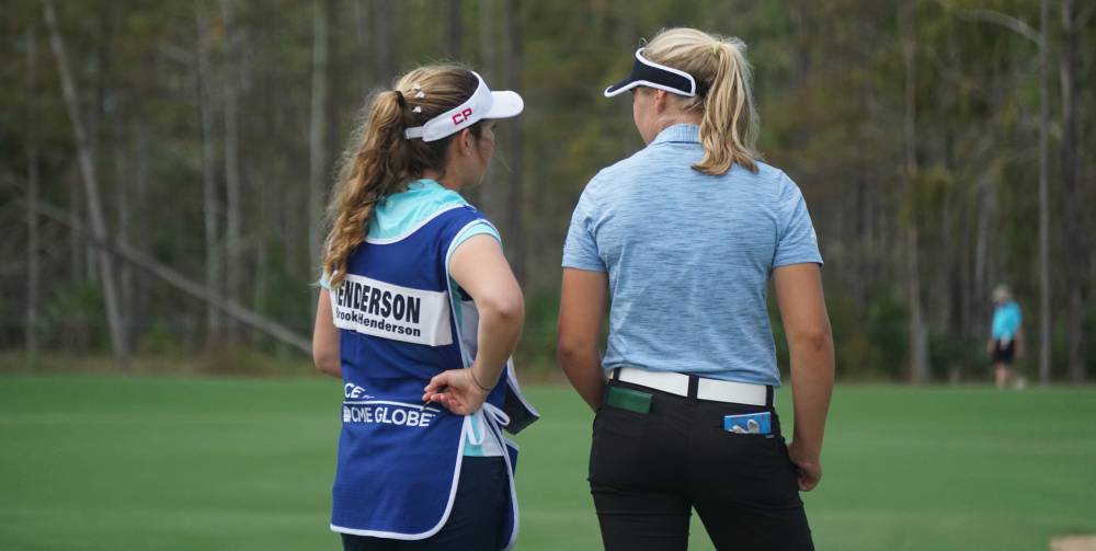 Brittany and Brooke Henderson CME Group Tour Championship 2018 - Photo by Ben Harpring